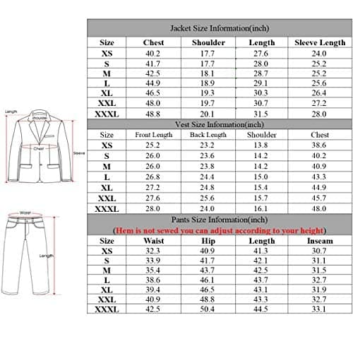 Boyland Men's Shawl Collar 1 Button Formal Suit for Wedding & Business