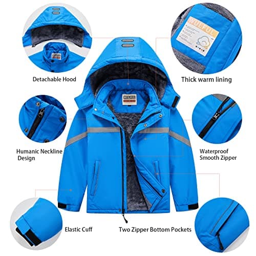 Best Boys' Waterproof Ski Coat with Hood