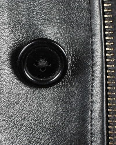 Fjackets Real Lambskin ¾ Length Leather Coat for Men - Brown & Black