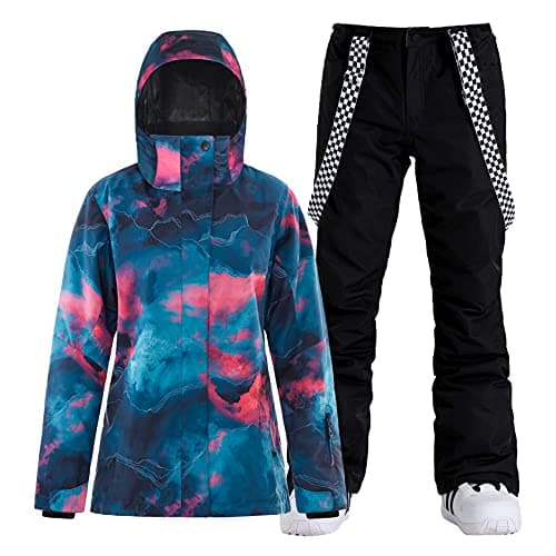 IMPHUT Women's Ski Jacket & Pants Snowsuit Insulated Warm Waterproof Windproof