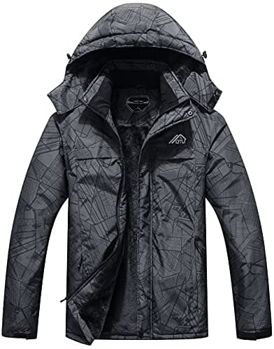 Men's Waterproof Ski Jacket for Winter Sports