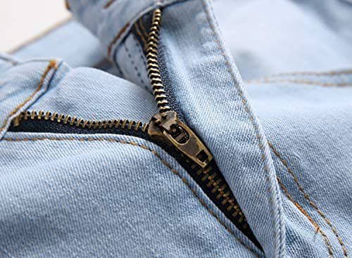 Leward Men's Blue Skinny Jeans Slim Fit Denim Pants
