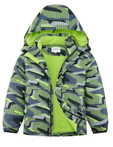 KFRRZC Boys Winter Waterproof Ski Jacket with Hood