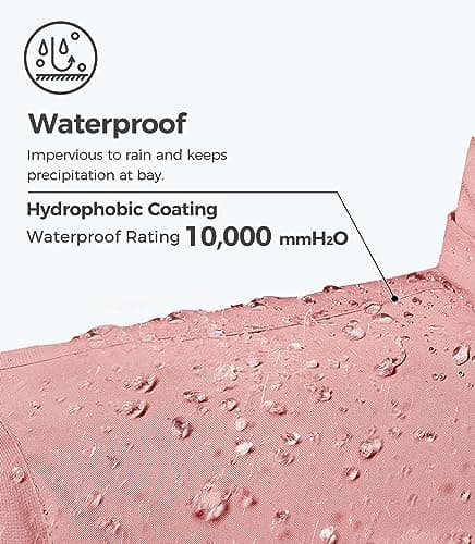 Wantdo Women's Waterproof Insulated Fleece Hooded Ski Jacket