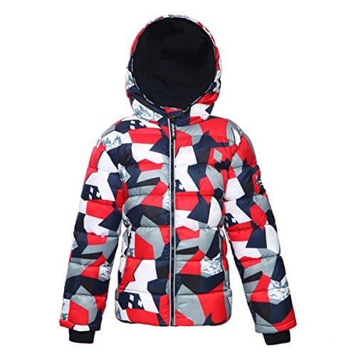 Rokka&Rolla Boys' Heavyweight Fleece Lined Puffer Jacket Winter Warmth
