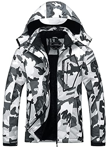 SUOKENI Women's Waterproof Warm Winter Ski Jacket with Hood