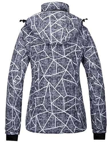 wantdo Women's Waterproof Ski Jacket Windproof Warm Winter Snow Coat