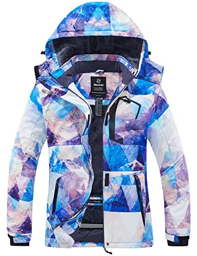 wantdo Women's Waterproof Winter Ski Jacket Mountain Rain Coat