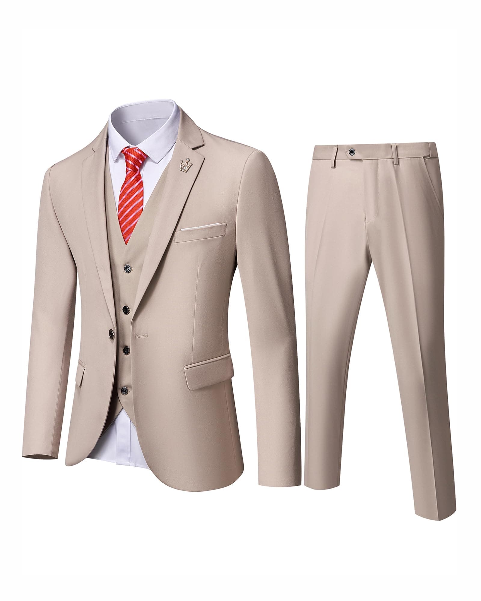 Slim Fit Suit Set for Men