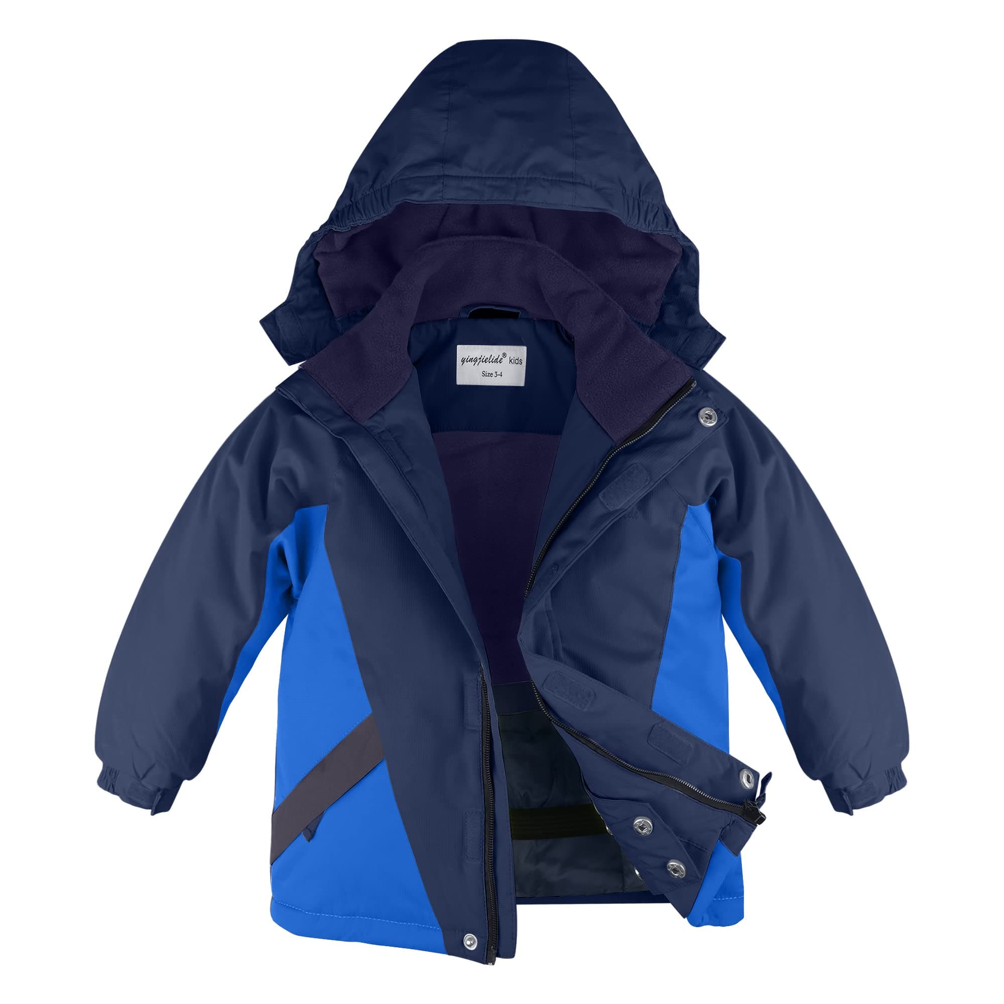 YingjieBoy Kids Waterproof Snowboarding Jacket, Warm Fleece Lined