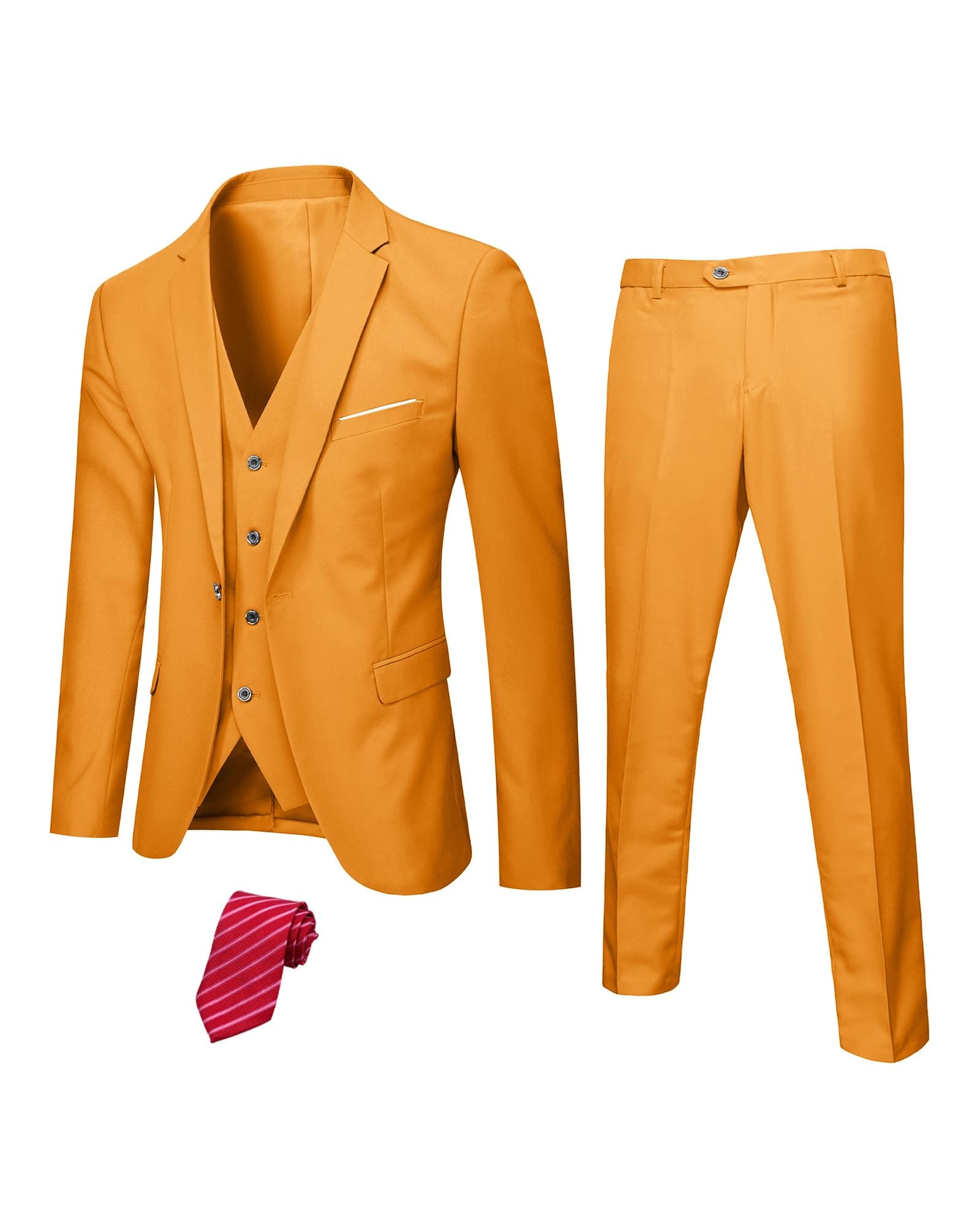 Hihawk Men's 3-Piece Stretch Suit Set