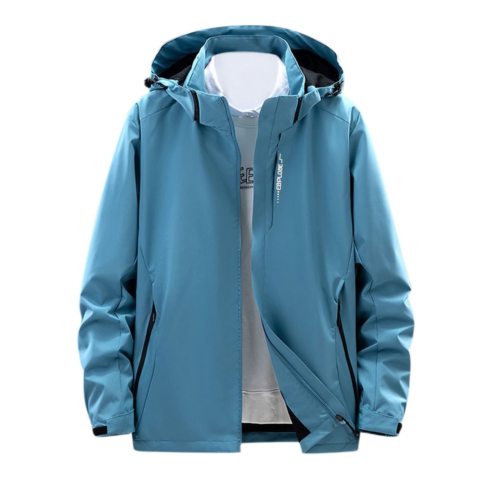 Wool Trench Coat for Men - Warm Winter Jackets with Hood - Big & Tall 6XL Christmas Gift