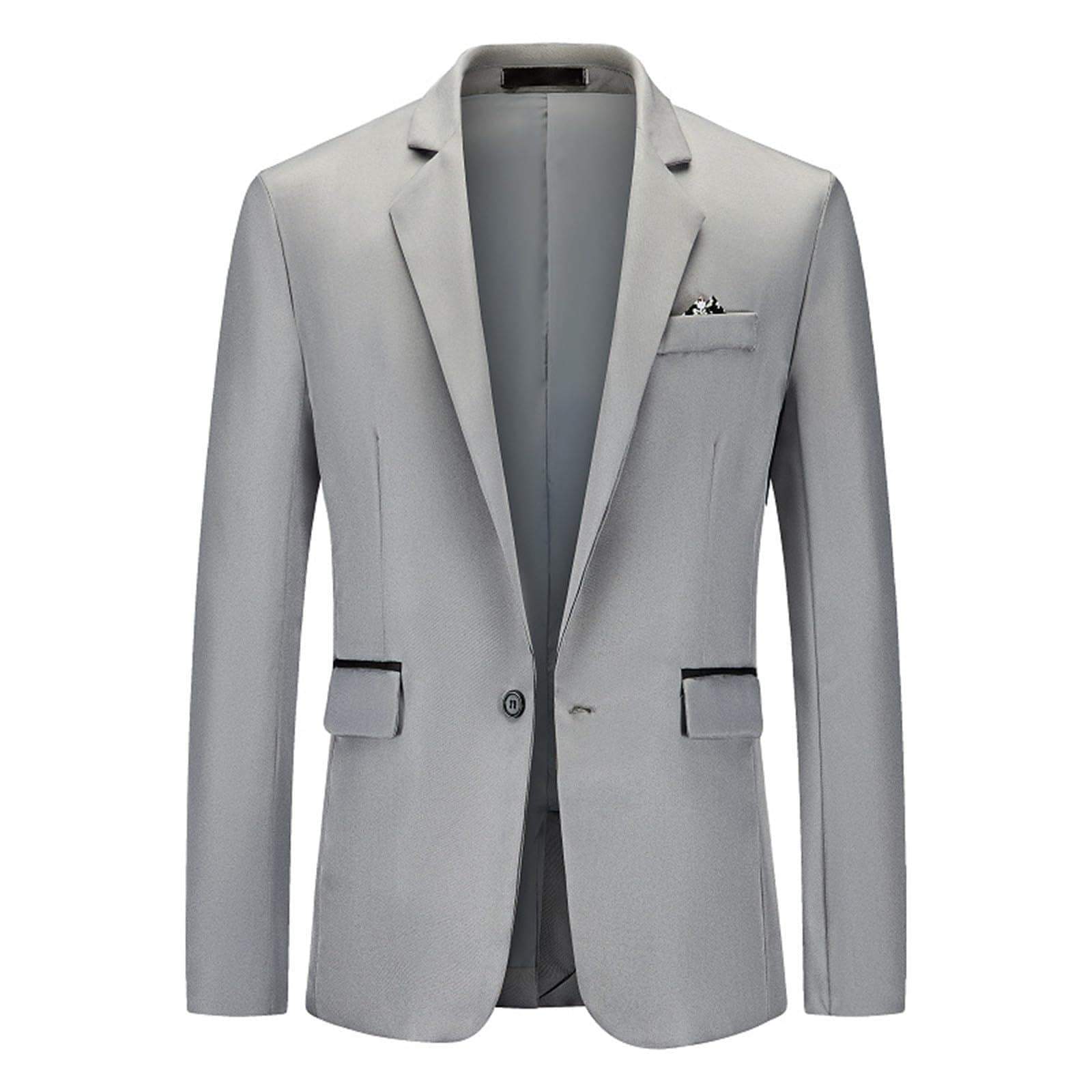 Simple 2-Piece Suit for Men's Wedding and Party