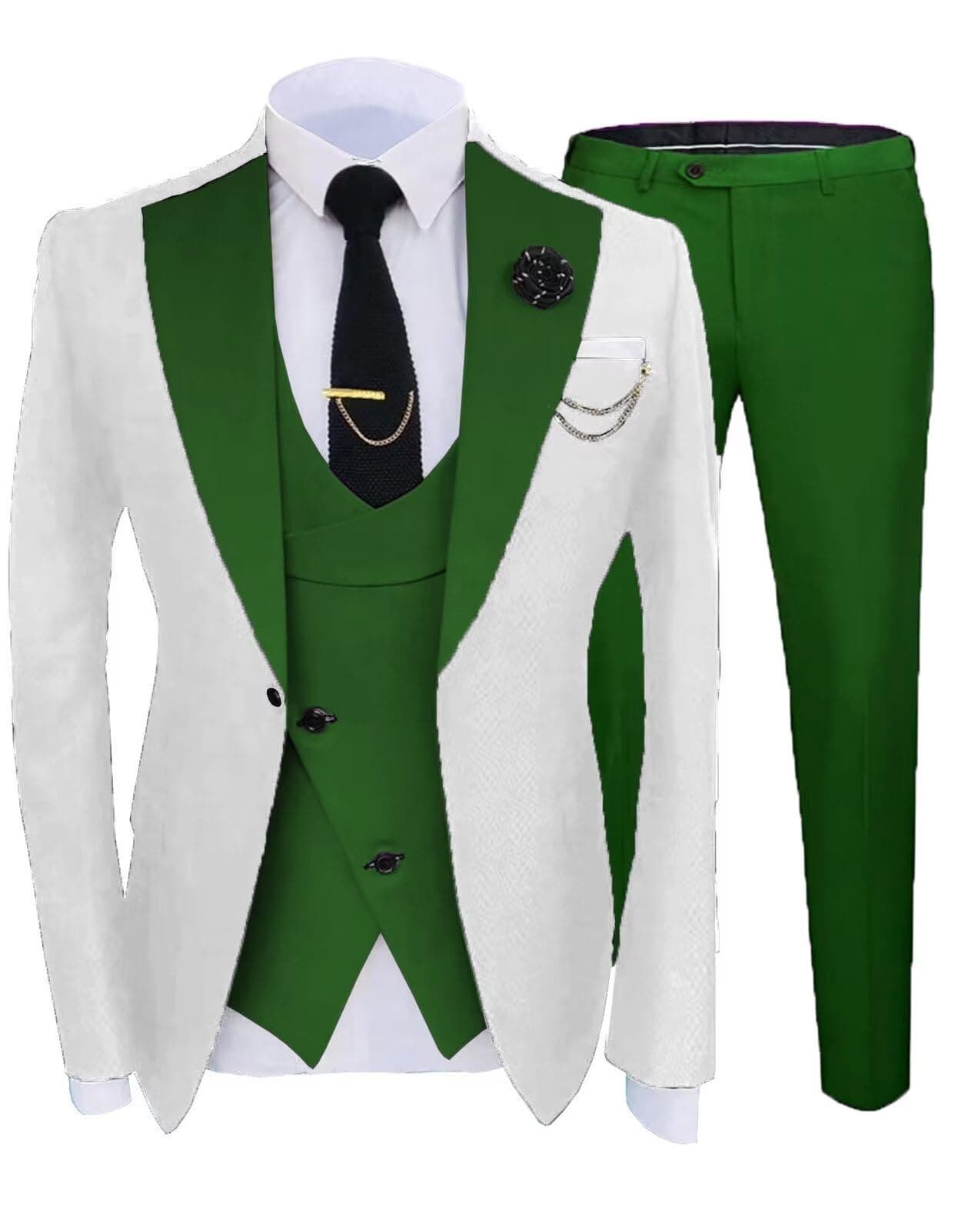 Setwell Groom Suits 2024 Mens Slim Fit Tuxedo Dress Suit