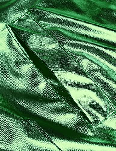 COOFANDY Men's Metallic Varsity Jacket