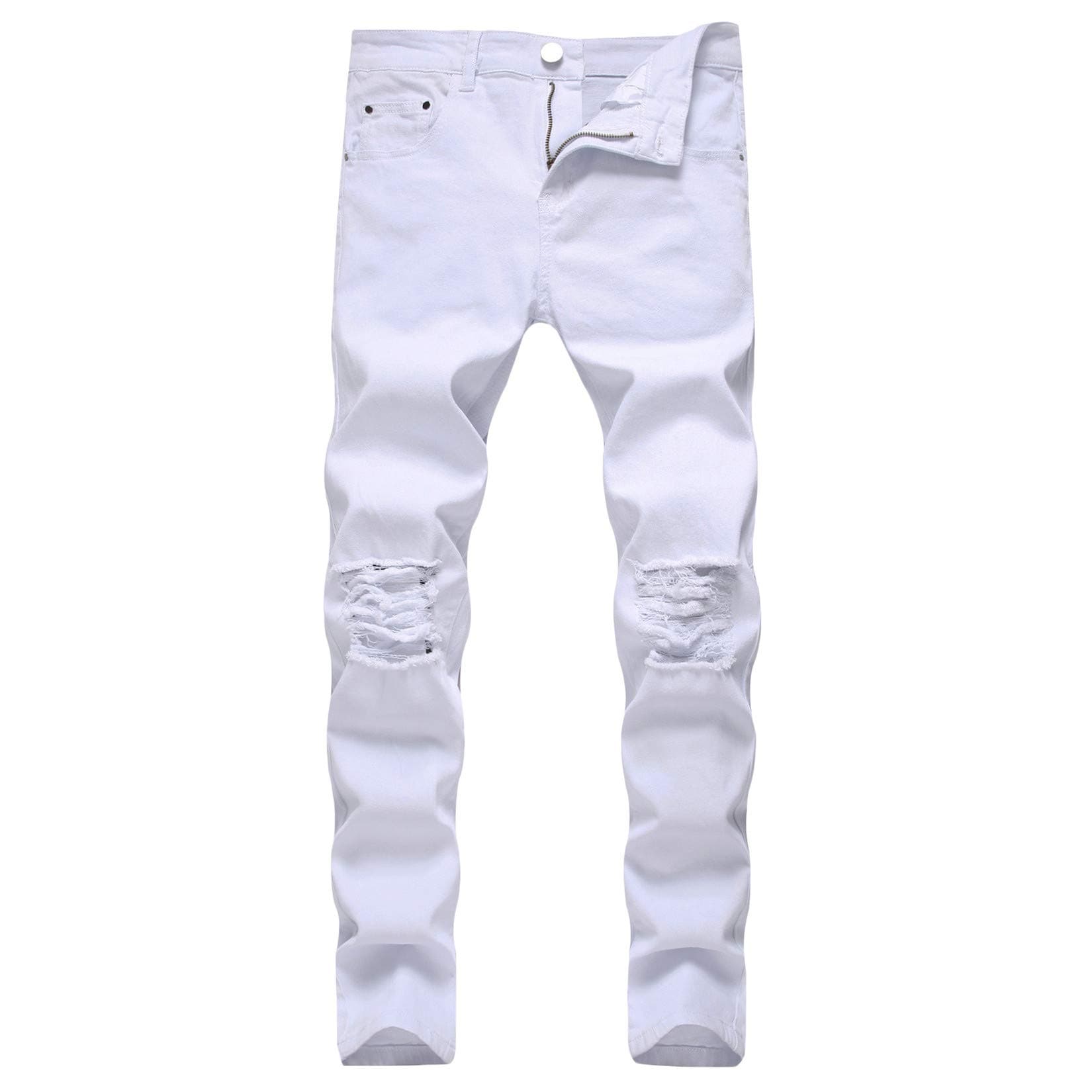 Slim-Fit Distressed Jeans for Men
