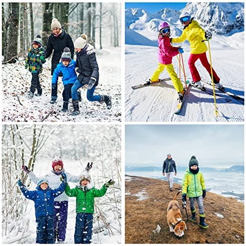 YingJielide Boy's Waterproof Snow Jacket - Warm Fleece Lined Winter Caot