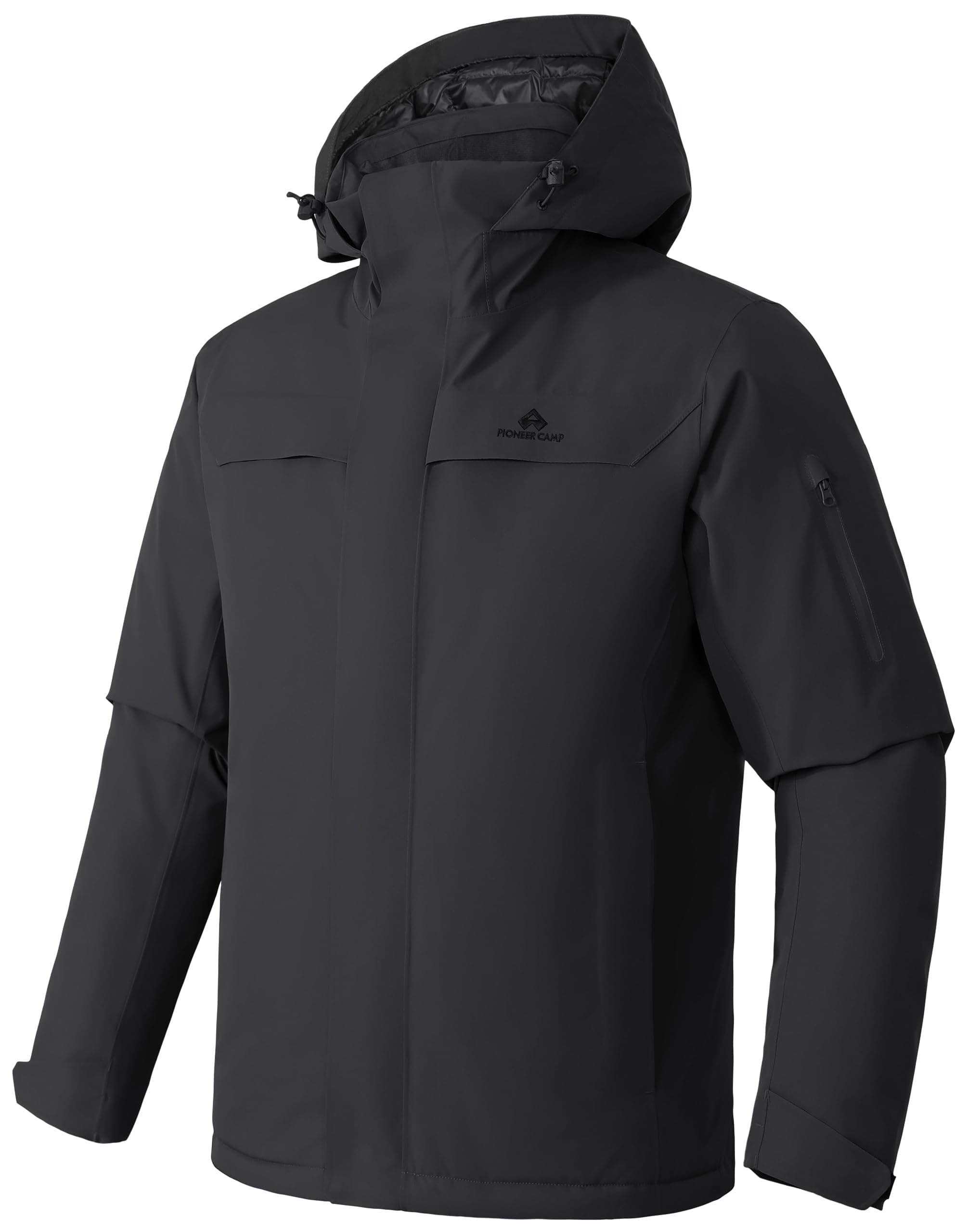 Pioneer Men's Waterproof Insulated Ski Jacket for Winter Snowboarding
