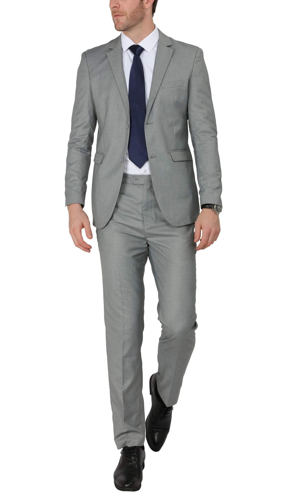 WEEN CHARM Men's Slim Fit 2-Piece Two Button Blazer Suit for Wedding Prom