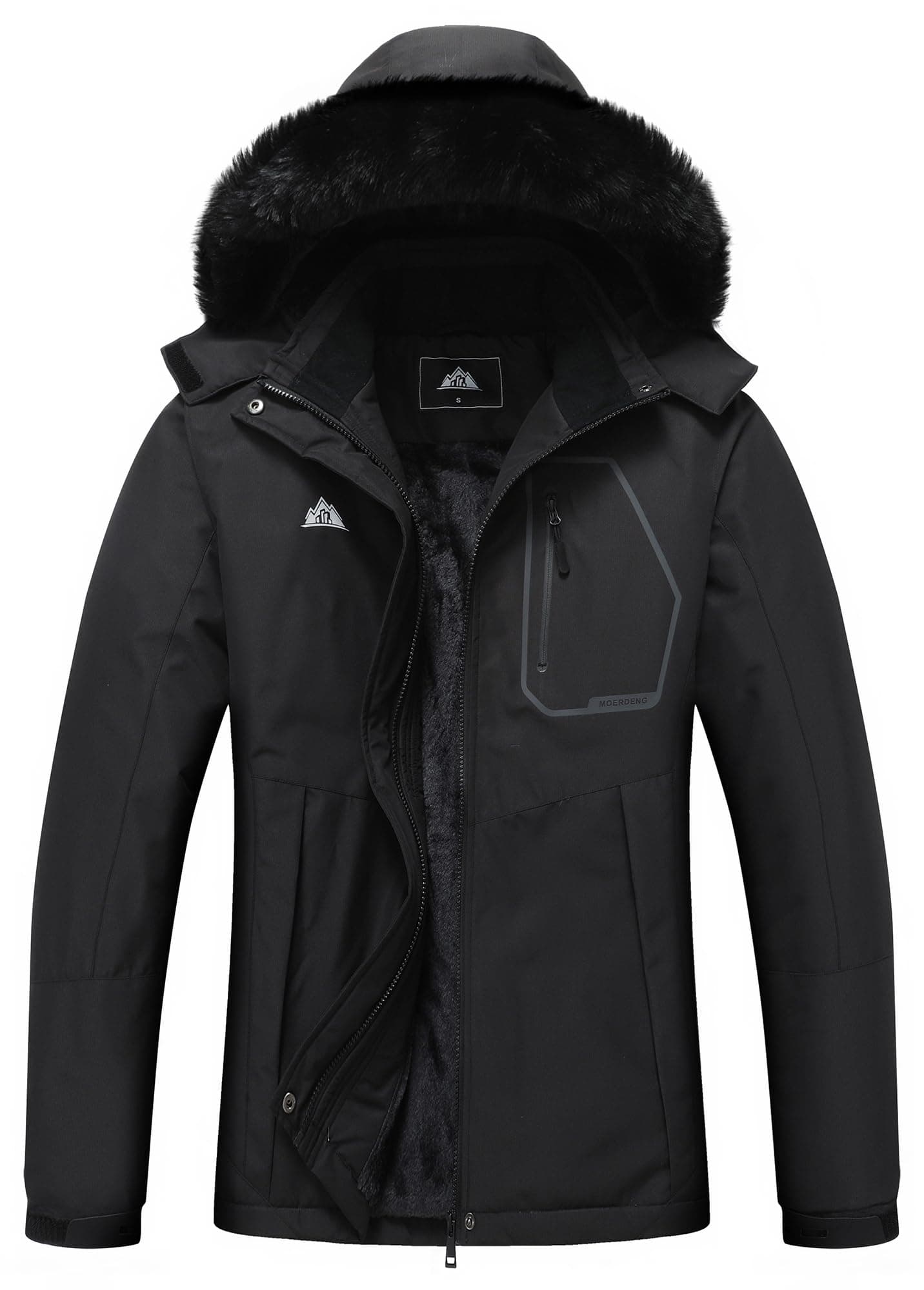 MOERDENG Women's Insulated Winter Ski Jacket Warm Snowboarding Coat