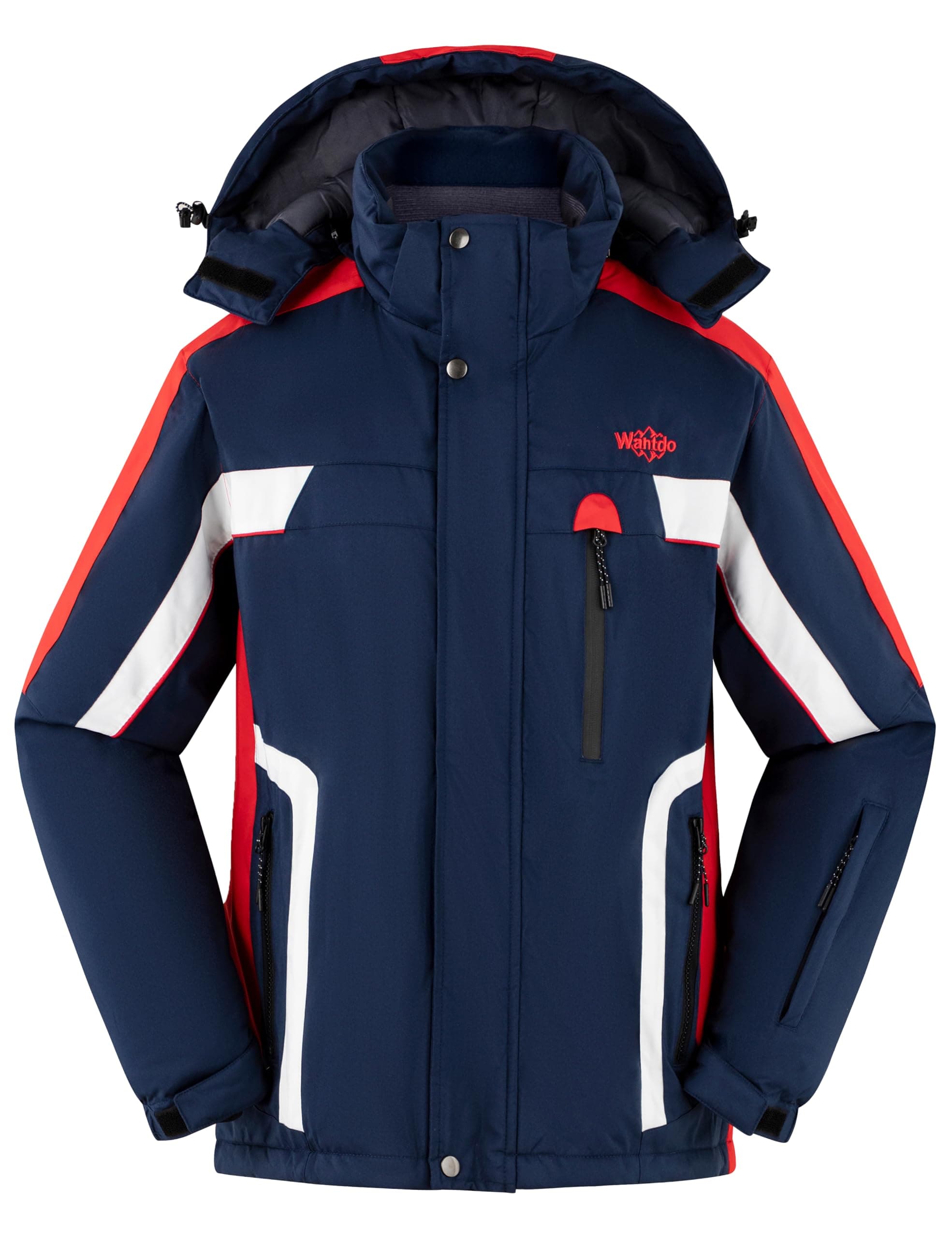 wantdo Men's Mountain Waterproof Ski Jacket for Winter Snowboarding