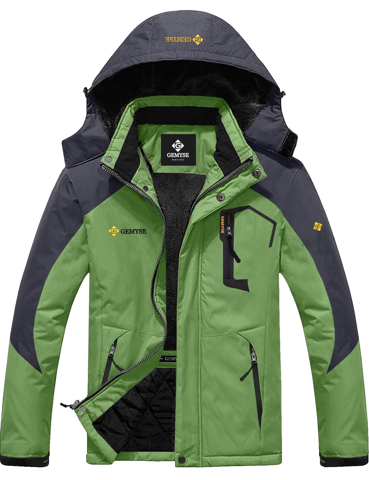 GEMYSE Men's Waterproof Ski Jacket