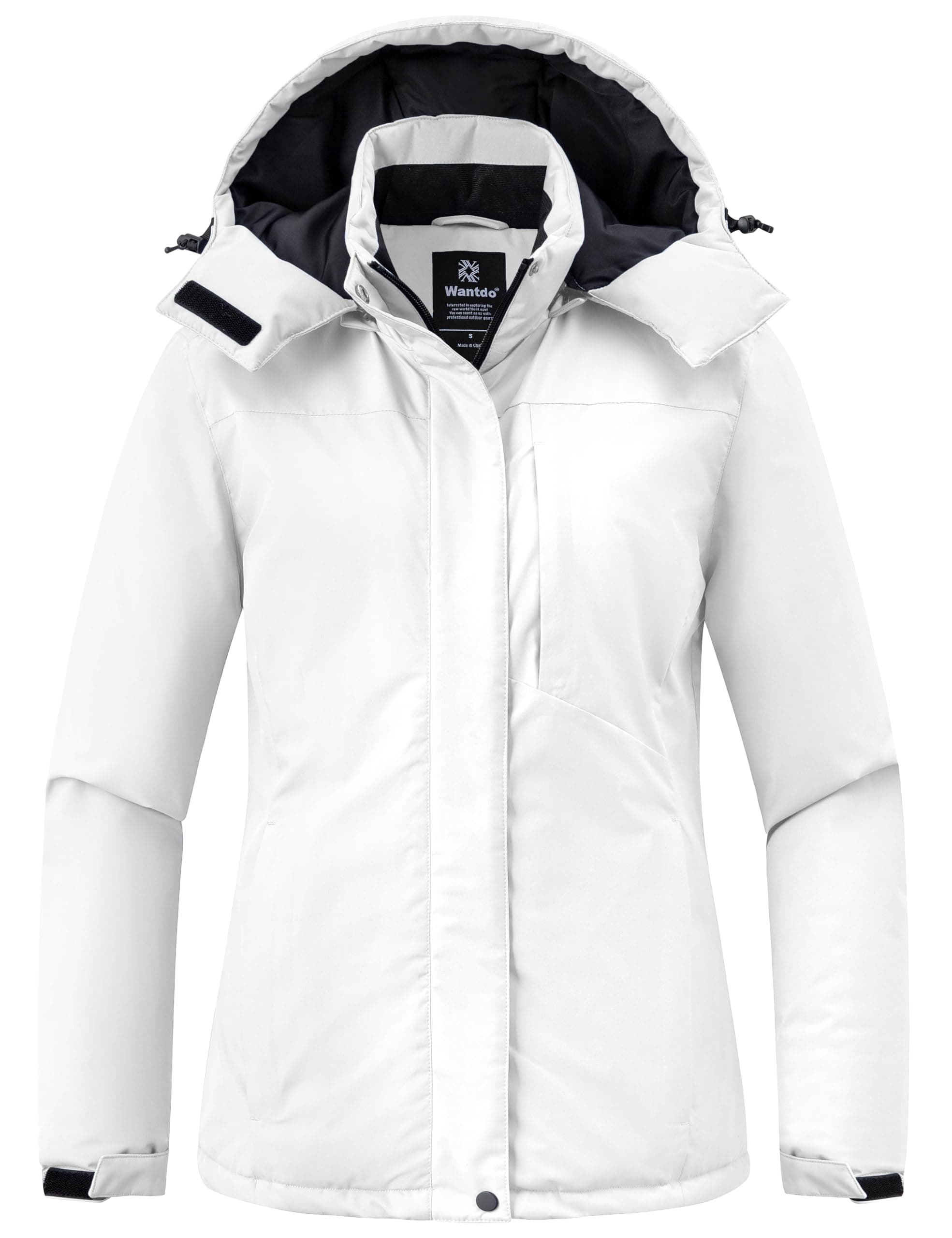 wantdo Women's Mountain Waterproof Ski Jackets Hooded Winter Snow Coat Insulated