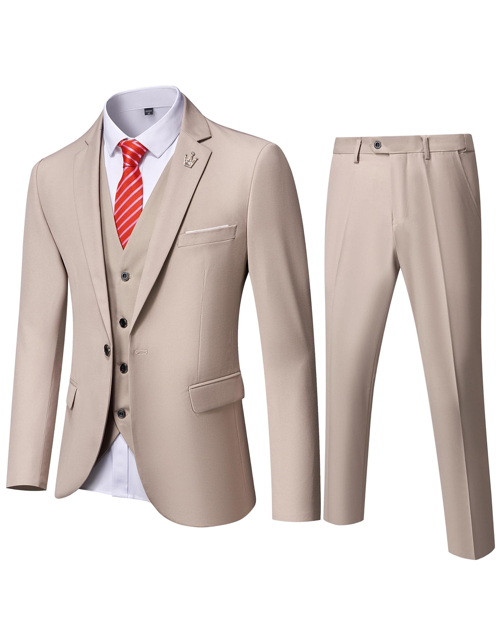 EastSide Slim Fit 3-Piece Suit for Men
