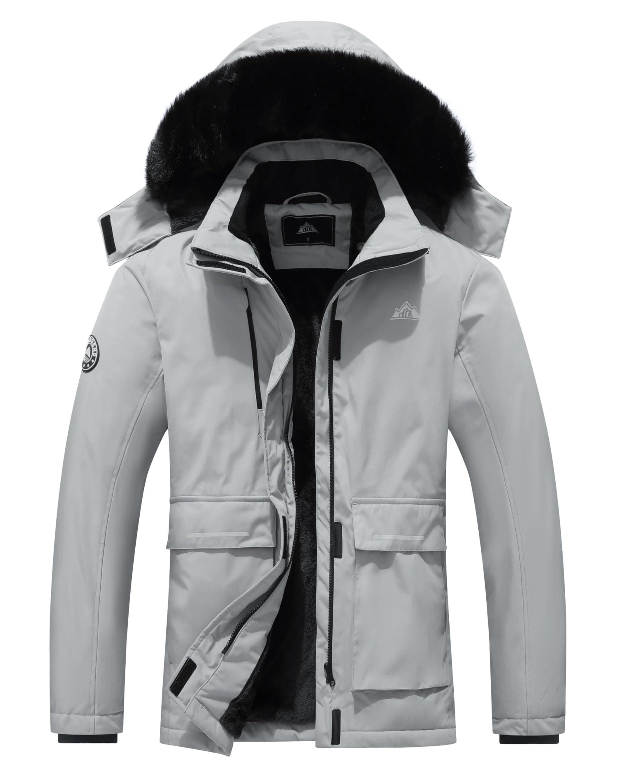 MOERDENG Women's Waterproof Winter Snow Coat Hooded Ski Jacket