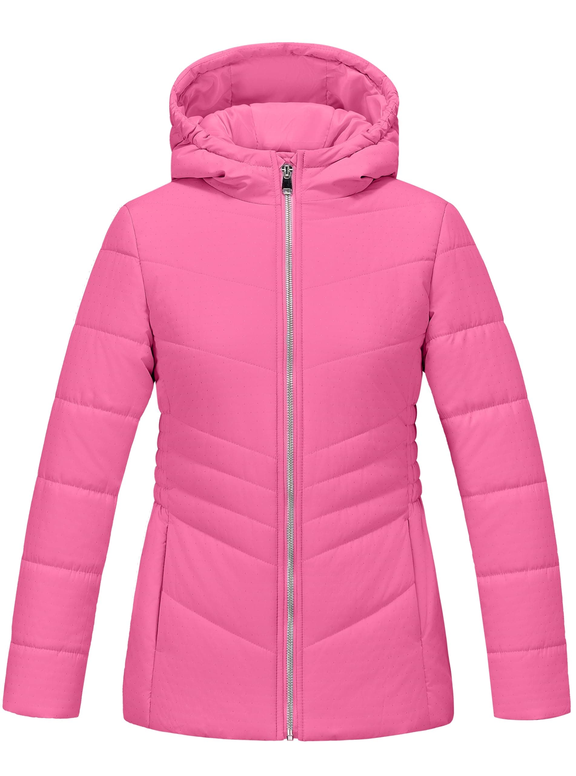 WULFUL Girl's Winter Waterproof Warm Hooded Parka Jacket