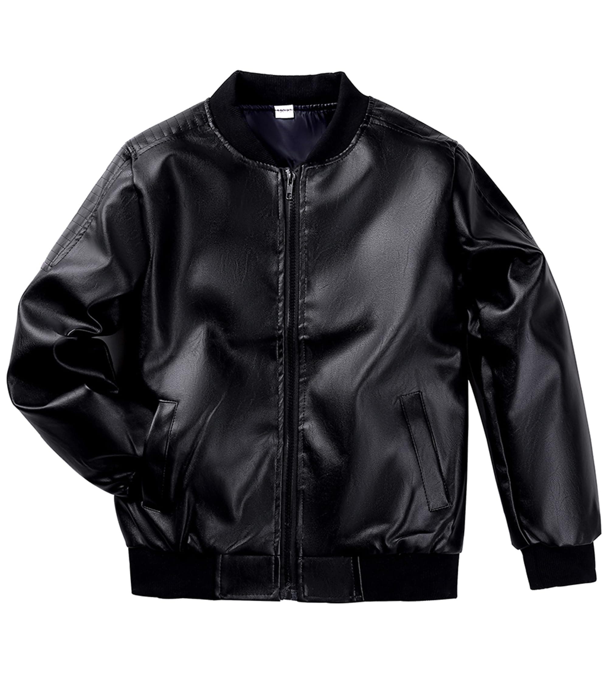 TLAENSON Boys' Faux Leather Motorcycle Jackets for Toddler to 12-Year-Old Kids