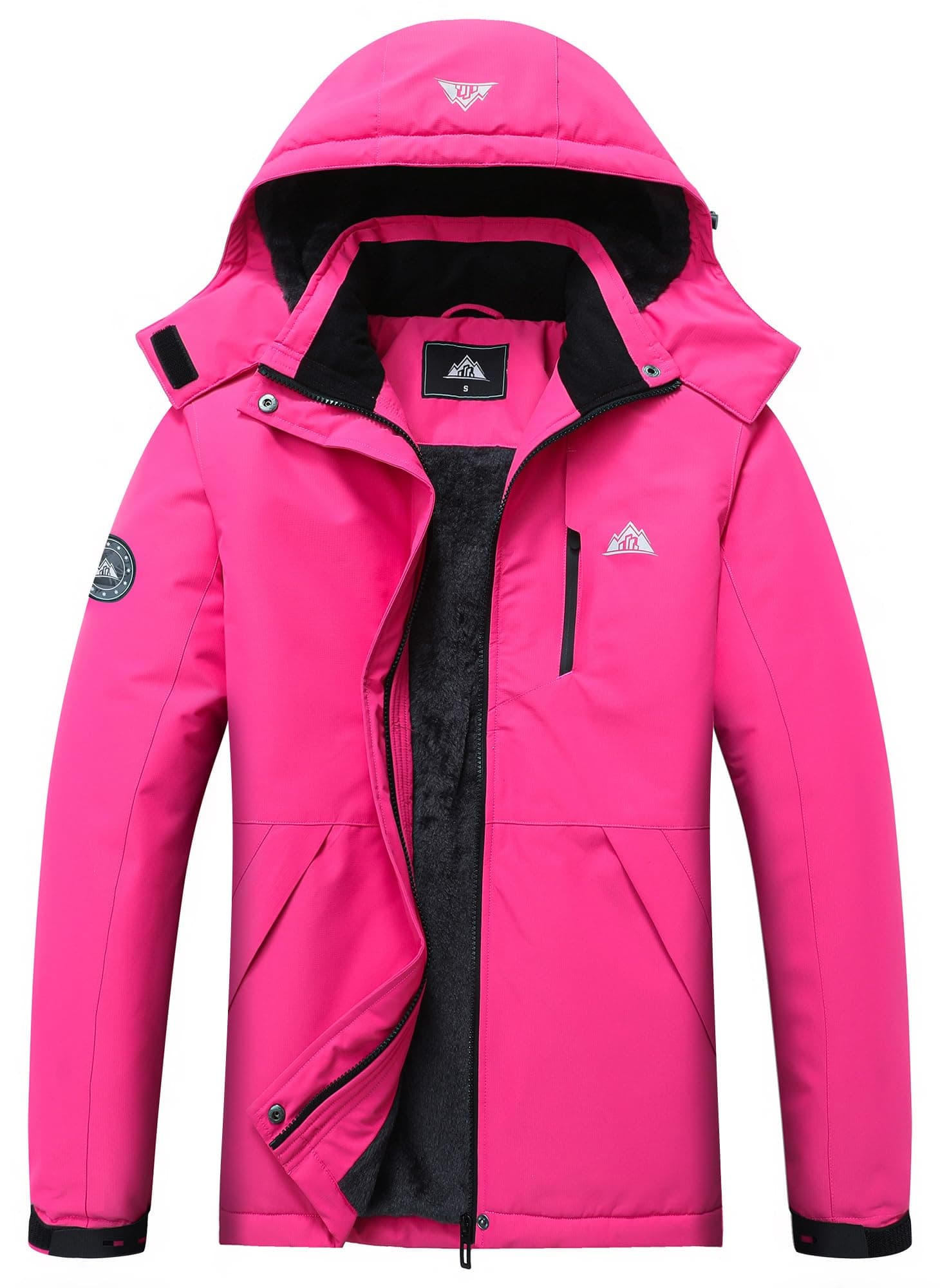MOERDENG Women's Waterproof Snow Ski Jacket - Warm Insulated Coat for Winter Hiking & Snowboarding