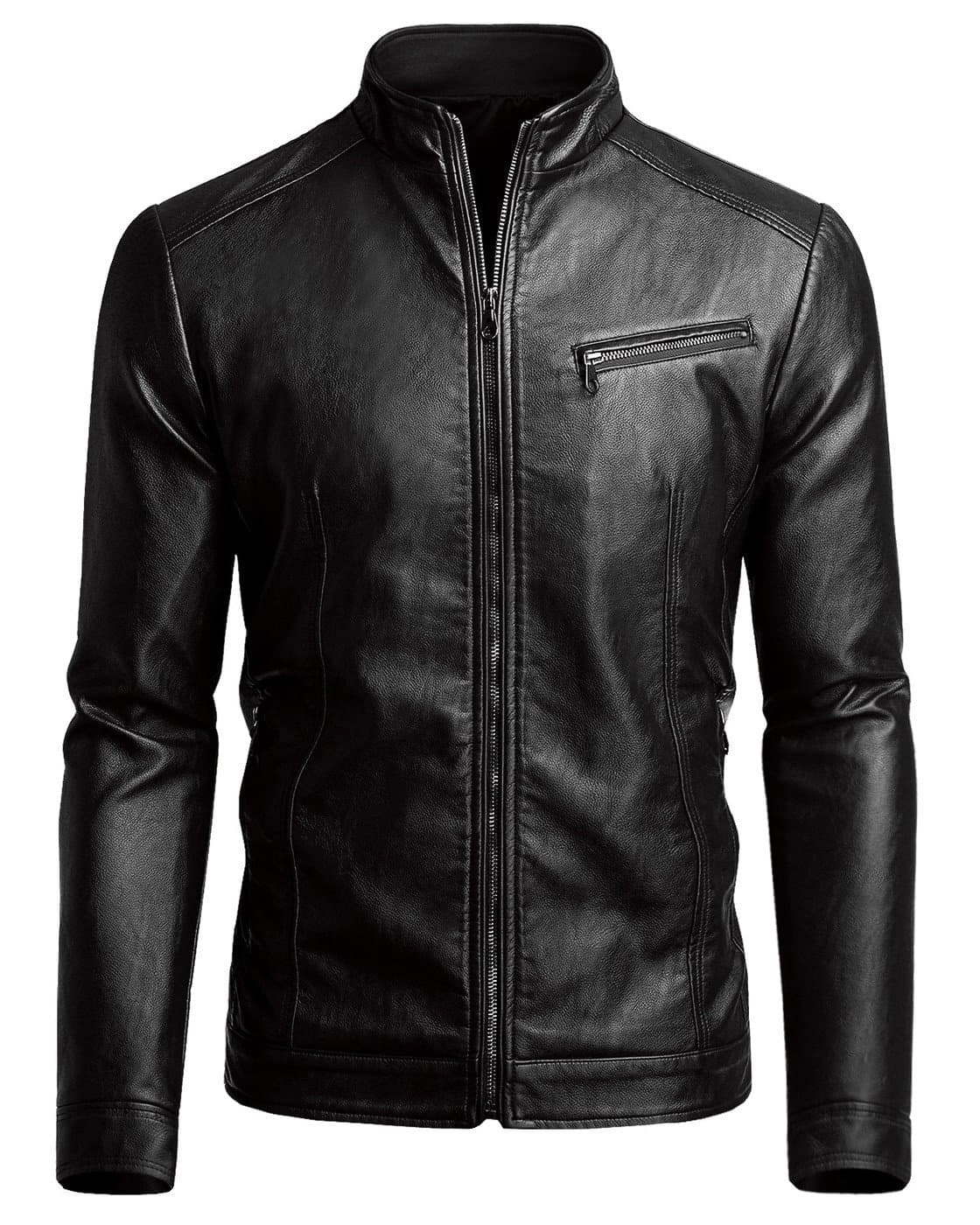 Fairylinks Men's Casual Faux Leather Jacket for Fall Winter Comfort and Style
| Fairylinks Men's Casual Faux Leather Jacket Practical for Work and Casual Wear
| Fairylinks Men's Casual Faux Leather Jacket Stylish Design with Multiple Pockets