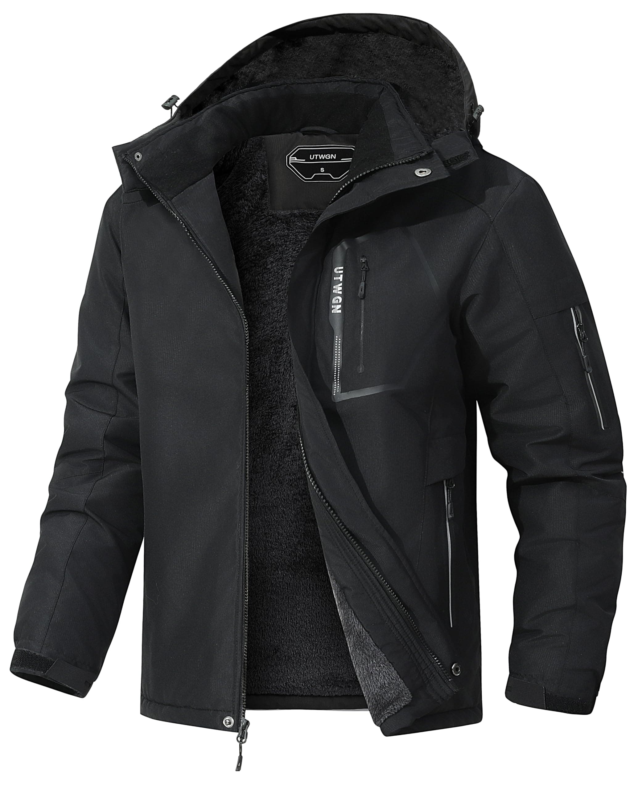 UTWGN Men's Winter Ski Jacket - Warm, Waterproof & Windproof Snow Coat
