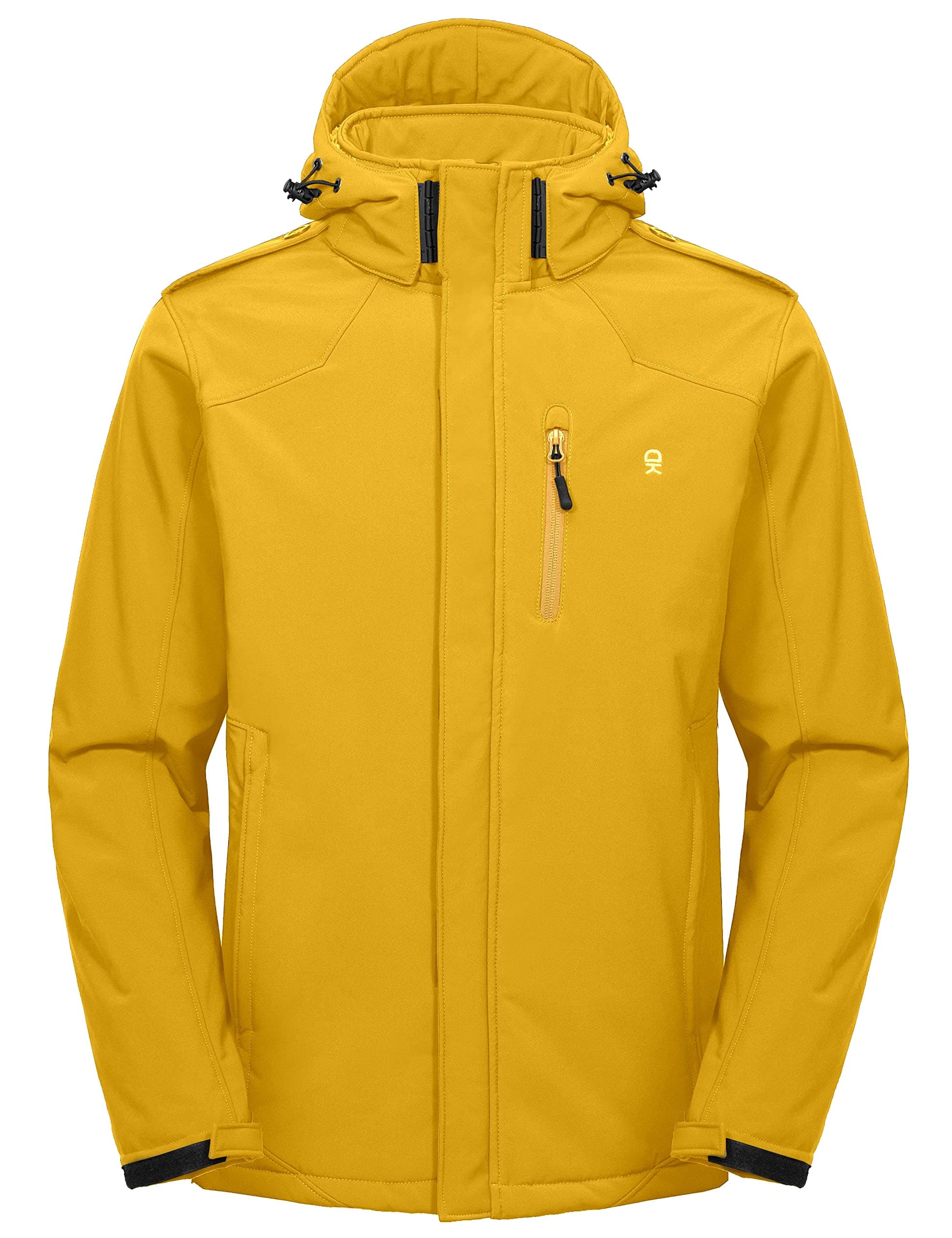 Little Donkey Andy Men's Warm Sherpa Lined Winter Softshell Ski Jacket Windproof Snow Coat