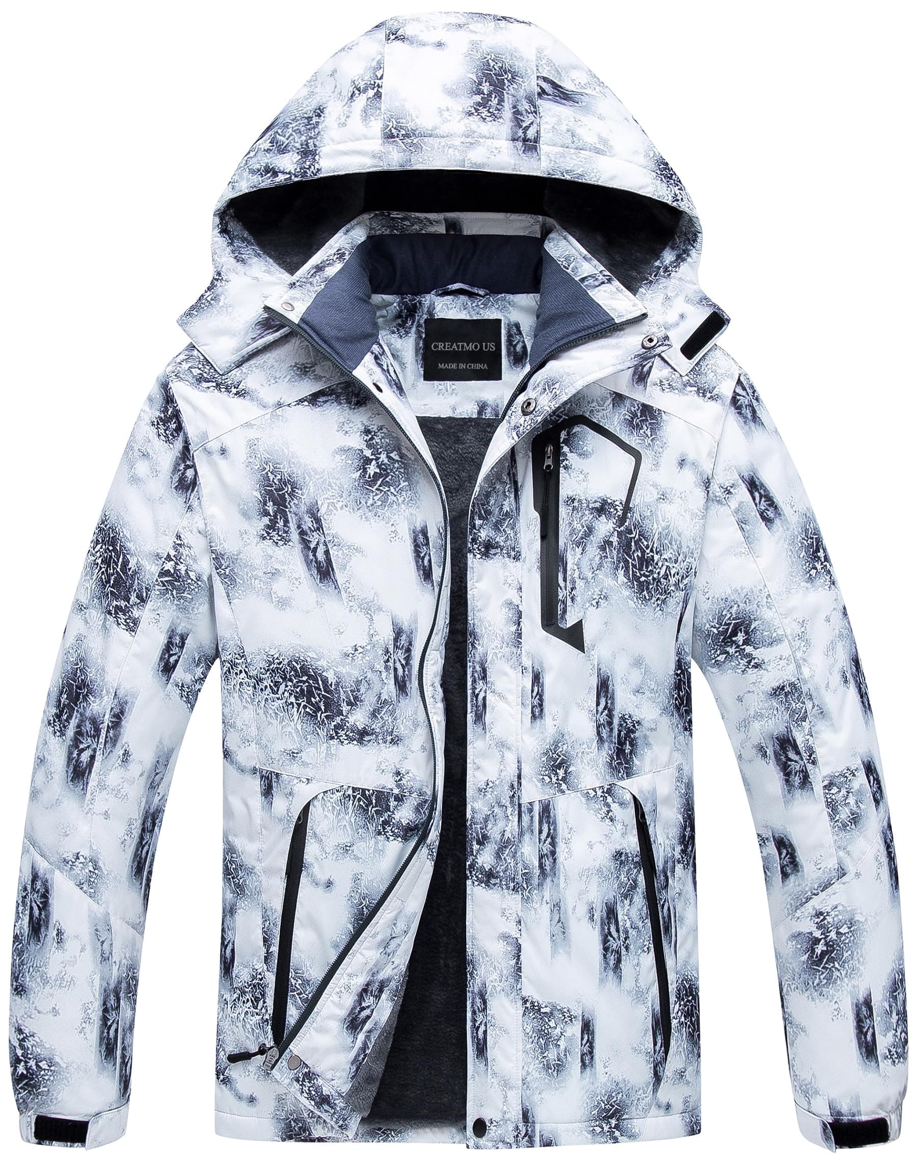 Men's CREATMO US Mountain Waterproof Ski Snowboard Jacket Warm Winter Coat