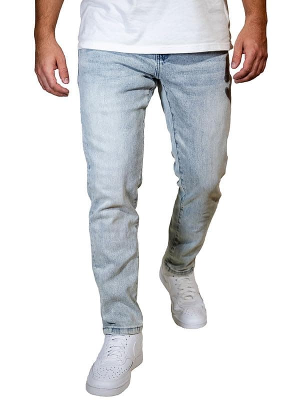 BETTRFIT Men's Slim Fit Mid Rise Stretch Denim Jeans