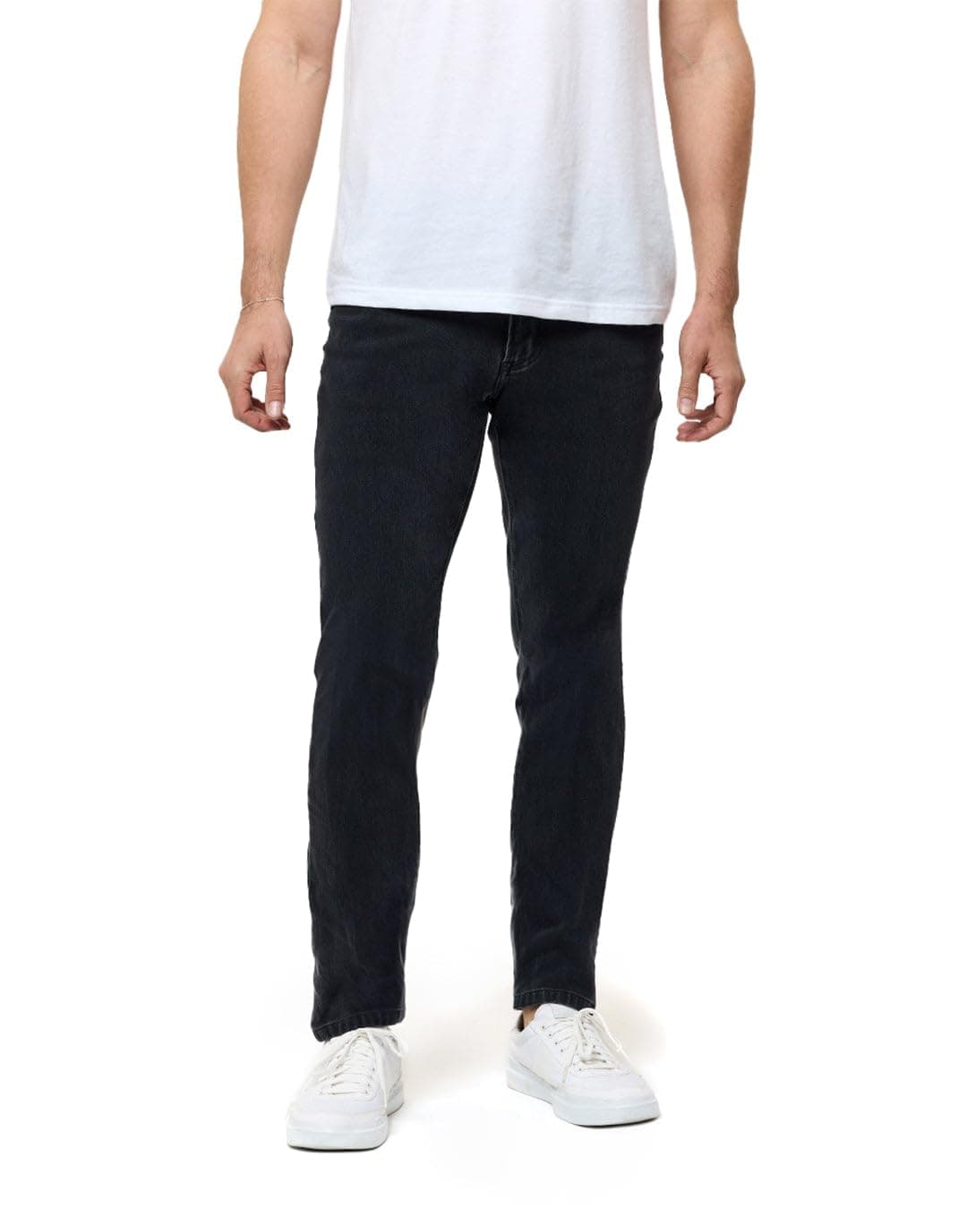 INTO THE AM Mens Legacy Stretch Denim Slim Tapered Ultra-Soft Jeans