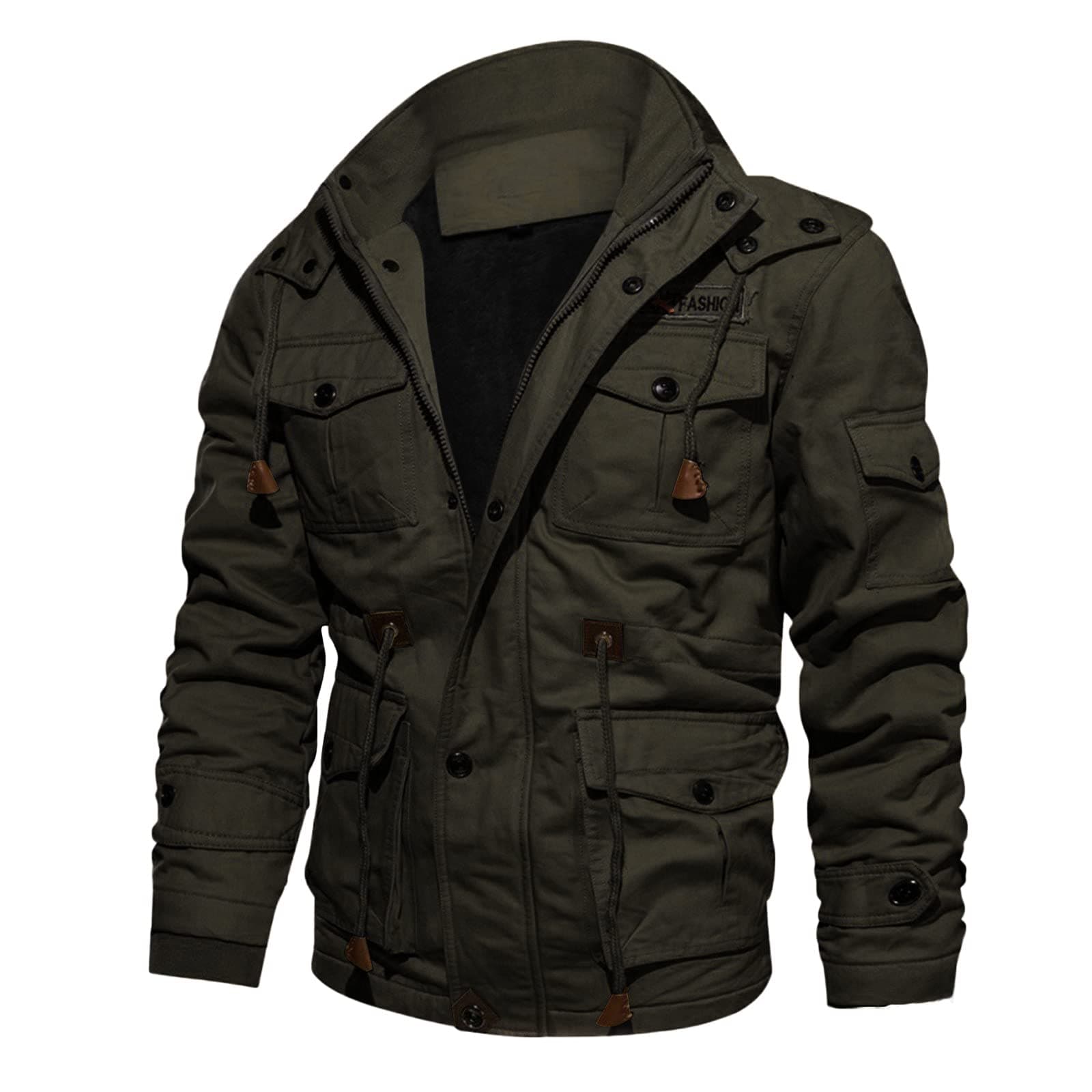 Guess Men's Wool Slim Fit Casual Hooded Winter Coat