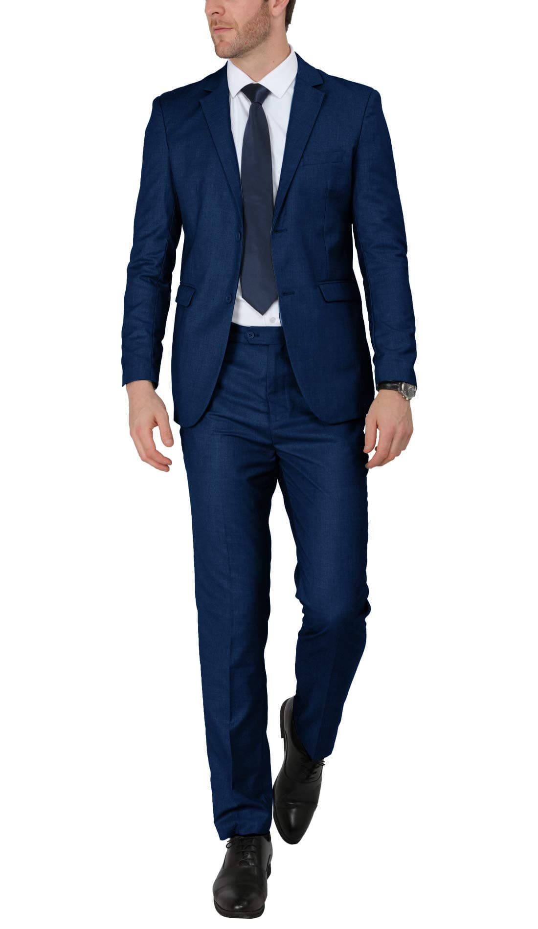 WEEN CHARM Slim Fit 2 Piece Men's Wedding Prom Tuxedo Set