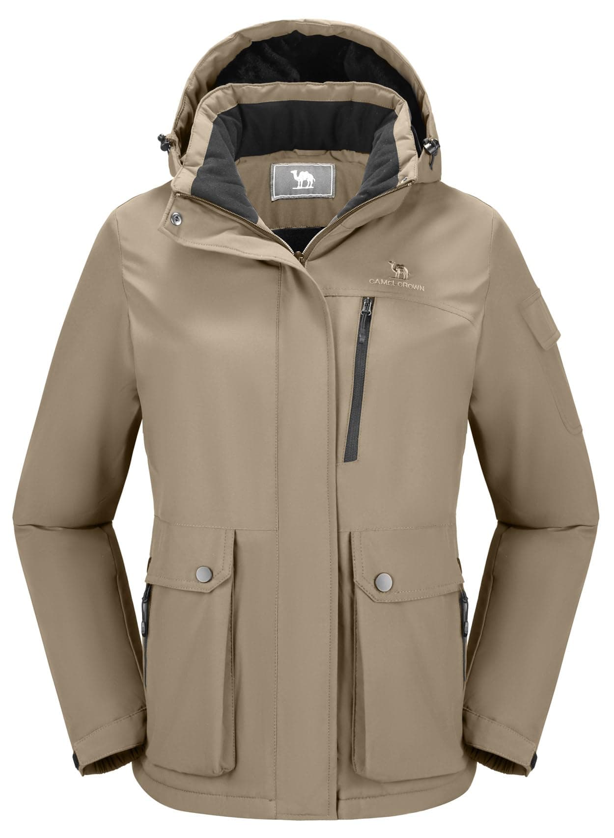 CAMEL CROWN Women's Waterproof Winter Ski Jacket