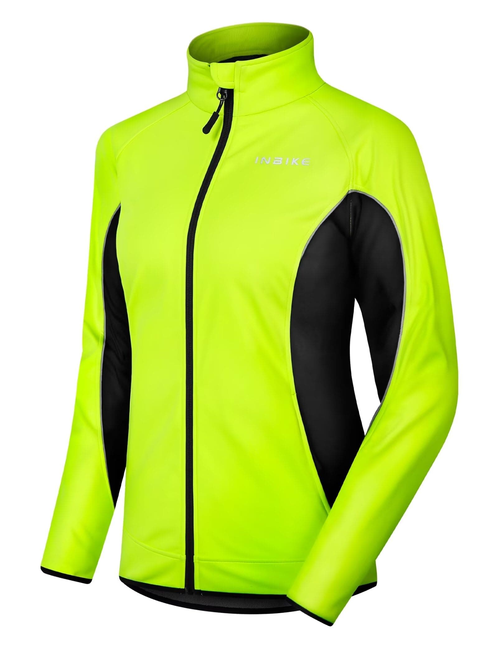 INBIKE Women's Reflective Thermal Fleece Jacket for Cold Weather Cycling