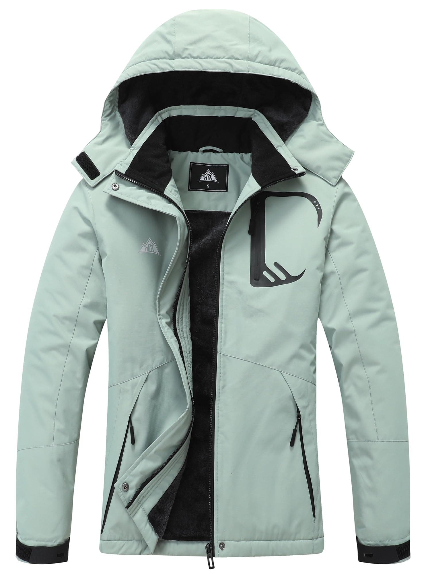 Women's Waterproof Snow Ski Jacket for Winter Hiking
