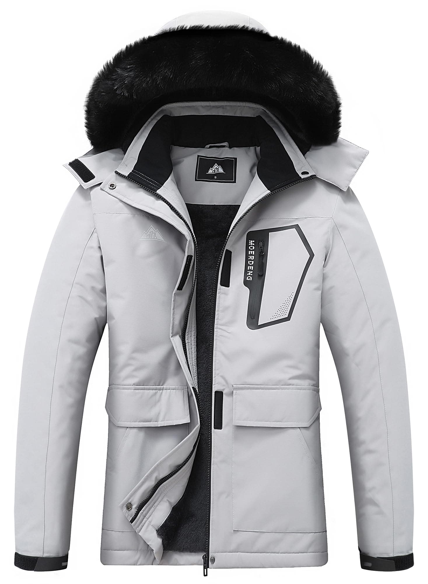 Women's Waterproof Hooded Ski Jacket for Winter Hiking & Activities