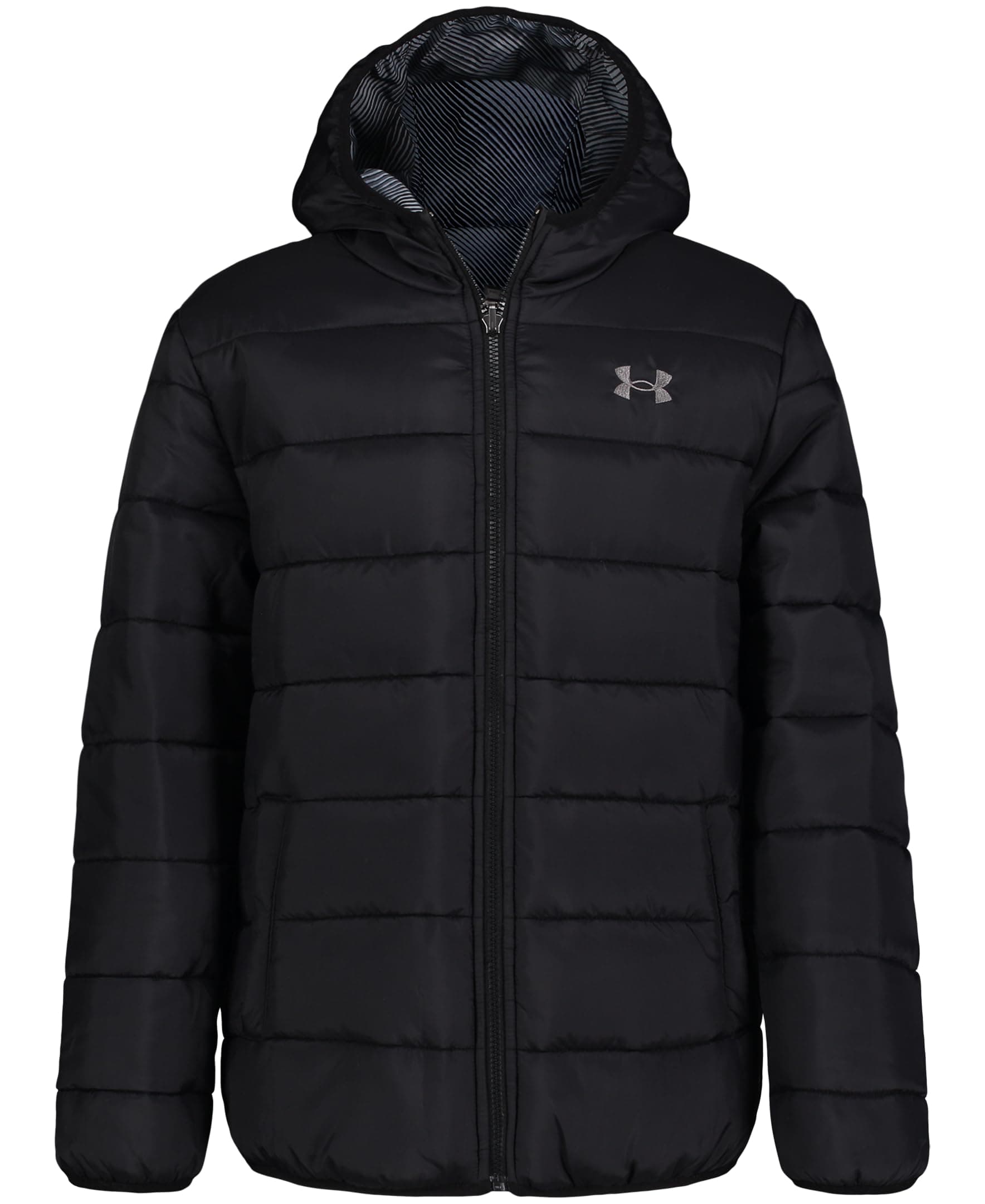Under Armour Boys' Puffer Jacket, Water-Repellent, Zip Up